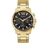 Multifunktionsuhr GUESS "WALKER", gold (goldfarben, schwarz), Armbanduhren, Herren, Quarzuhr, Armbanduhr, Herrenuhr, Datum, Wochentag, Edelstahlarmband (61868349-0) goldfarben, schwarz