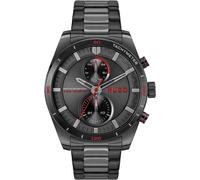 Multifunktionsuhr HUGO "FAST", schwarz (schwarz, schwarz), Armbanduhren, Herren, Multifunktionsuhr, Armbanduhr, Quarzuhr, Herrenuhr, Datum, Edelstahlarmband (15526102-0)