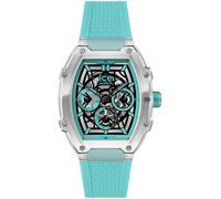 Multifunktionsuhr ICE-WATCH "ICE boliday - Plastic - Medium MT", blau (türkis), Armbanduhren, Herren, Quarzuhr, Armbanduhr,Herrenuhr,Silikonarmband,Datum,12/24-Std.-Anzeige (46823259-0) türkis