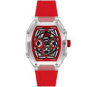 Multifunktionsuhr ICE-WATCH "ICE boliday - Plastic - Medium MT", rot, Armbanduhren, Herren, Quarzuhr, Armbanduhr,Herrenuhr,Silikonarmband,Datum,12/24-Std.-Anzeige (89149658-0) rot