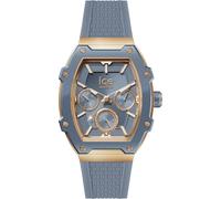 Multifunktionsuhr ICE-WATCH "ICE boliday - Steel - Medium - MT", blau, Armbanduhren, Damen, Quarzuhr, Armbanduhr, Damenuhr, analog, Silikonarmband, Datum (74848738-0) blau