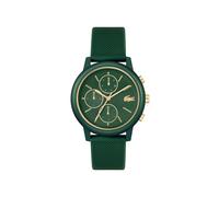 Multifunktionsuhr LACOSTE "LACOSTE.12.12 MOVE MULTI", grün, Armbanduhren, Herren, Quarzuhr, Armbanduhr, Herrenuhr, Silikonarmband, analog (17088300-0) grün