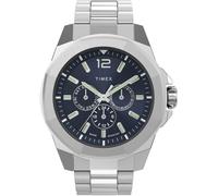 Multifunktionsuhr TIMEX "ESSEX", silber (silberfarben), Armbanduhren, Herren, Multifunktionsuhr, Quarzuhr, Armbanduhr, Herrenuhr, Datum, Leuchtzeiger, analog (97101426-0)