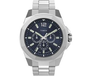 Multifunktionsuhr TIMEX "ESSEX", silber (silberfarben), Armbanduhren, Herren, Multifunktionsuhr, Quarzuhr, Armbanduhr, Herrenuhr, Datum, Leuchtzeiger, analog (97101426-0)