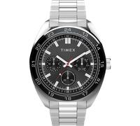 Multifunktionsuhr TIMEX "WESTON", silber (silberfarben), Armbanduhren, Herren, Quarzuhr, Armbanduhr, Herrenuhr, Edelstahlarmband, 12/24-Std.-Anzeige (74568853-0) silberfarben