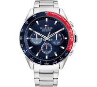 Tommy hilfiger owen silberfarbene stahluhr rf 1791968