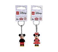 multiple Lego Disney Schlüsselanhänger Bundle Minnie Mouse 853999 und Mickey Mouse 853998 Minifigur Schlüsselanhänger