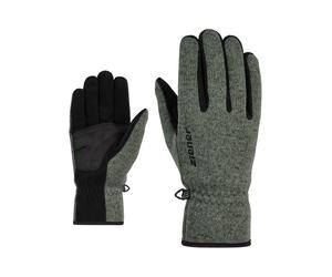 Multisporthandschuhe ZIENER "IMAGIO-Z glove unisex", Gr. 7.5, grün (grün mud mélange), Materialmix, Handschuhe (73527159-7,5) grün mud mélange