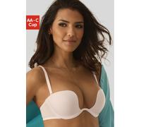 Multiway-BH LASCANA, Damen, Gr. 85, Cup AA, weiß, Microtouch, Obermaterial: 45% Polyamid, 45% Polyester, 10% Elasthan, Basic, BHs, mit vielen verschiedenen Tragevarianten und tiefem Ausschnitt (197110