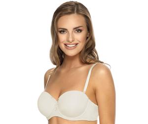 Multiway-BH VIANIA "Multiway Bügel BH Carola", Damen, Gr. 70, Cup E, beige (cream), Stoff, Obermaterial: 68% Polyamid PA. 19% Polyester PES. 13% Elasthan EL., BHs (75679056-70) cream
