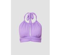 Bustier-Bikini-Top S.OLIVER "Spain", Damen, Gr. 38, Cup C/D, lila, Microfaser, Polyamid, unifarben, Bikini-Oberteile, in trendigen Farben (95285335-38) lila