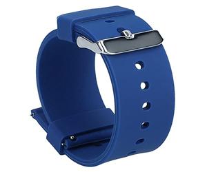 mumbi Uhrenarmband 22mm Silikon, Ersatz Armband für Uhren, Dunkelblau