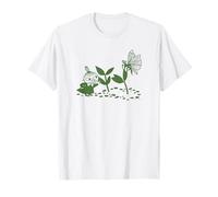 Mumin Little My Nature Szene, grüner Druck T-Shirt