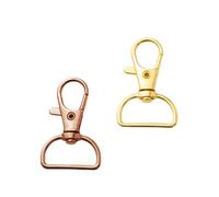 Mumuve 10 x Taschenzubehör, Handtaschen-Verschlüsse, Griff, Legierung, Metall, Hummer, gold, Size: app. 3.9 x 2.4cm / 1.53 x 0.94in