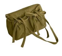 Mumuve Modische Nylon-Umhängetasche für Damen, mit Schleifen-Detail, großes Fassungsvermögen, lässiger Tragegriff oben, Handtasche, Pendeln, grün, As shown in the picture (1-3cm error)