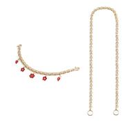 Mumuve RomanceFlower Erdbeerherz Tasche Charm Kette Handtasche Ornament für elegante Stile und praktisch, rose, As shown in the picture (1-3cm error)