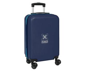 Munich Nautic Kabinenwagen 50,8 cm, Trolley mit Rädern, Sicherheitsschloss, Leichter Koffer, 34,5 x 20 x 55 cm, Marineblau, Marineblau, Estándar, Casual