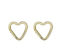 munkees, 2 x Mini Herzkarabiner, Schlüsselanhänger, Gold, 3222