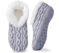 MUNSKT Puffy Pantoffeln Für Frauen Männer, Dicke Warme Und Rutschfeste ，Weiche Wolle Futter Stricken Warme Pantoffeln, Mädchen Weihnachtsgeschenke Für Frauen