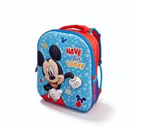 MUNTRADE Kinder-Rucksack 3D Mickey Mouse Blau mit Reißverschluss