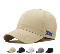 MUNULA Übergroße Baseballkappe, XXL, großer Kopf, Hüte für Herren, große Stickerei, Hut, verstellbar, 59,9 cm - 68,1 cm, Khaki, XXL/3XL
