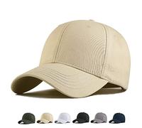 MUNULA Übergroße Baseballkappe, XXL, großer Kopf, Hüte für Herren, großer Kopf, Hut, verstellbar, 59,9 cm - 68,1 cm, Khaki, XXL/3XL