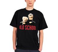 Muppets T-Shirt Grandmasters Statler & Waldorf Old School in schwarz (S)
