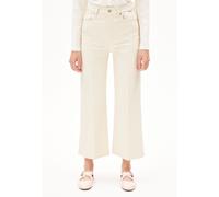 Armedangels Jeans Murliaa Damen Cropped recycelte Baumwolle Weiß Größe L