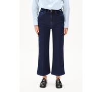 MURLIAA CROPPED | Wide Jeans recycelter Baumwoll Mix Comfort-Stretch - blau (30-34)