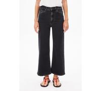 MURLIAA CROPPED WIDE JEANS | recycelter Baumwoll Mix Comfort Stretch - schwarz (33-32)