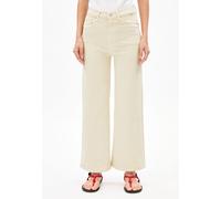 MURLIAA CROPPED | Wide Jeans recyclter Baumwoll Mix Comfort-Stretch - grün (33-32)