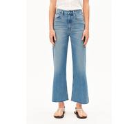 MURLIAA HIGH CROPPED WIDE JEANS | recycelter Baumwoll Mix Comfort Stretch - blau (29-32)