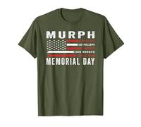 Murph Challenge American Memorial Day Workout Gym Patriotic T-Shirt