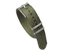 MURVE 20 mm 22 mm Premium Grade NATO Zulu Uhrenarmband Nylon Ersatz Uhrenarmband Für Tudor Verstellbares Armband Dornschließe, 22 mm, Achat