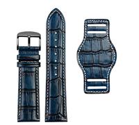 MURVE Echtes Leder Uhrenarmband 20mm 22mm Herren Uhrenarmband Mit Matte Armbanduhren Band Handgemachte Leder Armband, 20 mm, Achat