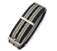 MURVE Nato-Uhrenarmband aus Nylon, 20 mm, 21 mm, speziell für Omega-Uhr, Seamaster 007, Commander James Bond, 20 mm, Achat
