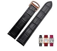 MURVE Uhrenarmband aus echtem Leder, 1617/18/20/22/23/24/25 mm, Armband für Herren/Damen, Ersatzarmbänder für Cartier Tank Solo, 24 mm, Azetat, Kein Edelstein