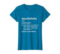 muschebubu romantisch gemütlich sächsisch Sachsen T-Shirt T-Shirt, Damen, Saphir, S
