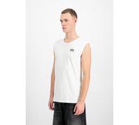 Muscleshirt ALPHA INDUSTRIES "Backprint Tank", Herren, Gr. M, weiß, Obermaterial: 100% Baumwolle, Shirts (39890337-M) weiß