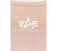 Muscleshirt ALPHA INDUSTRIES "Basic Crop-Top SL Women", Damen, Gr. L, orange (pale peach), Obermaterial: 95% Baumwolle, 5% Elastan, Shirts (96086750-L) pale peach
