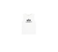 Muscleshirt ALPHA INDUSTRIES "Basic Logo Sleeveless Shirt", Herren, Gr. 3XL, weiß, Shirts Muscleshirt (73757633-XXXL)