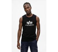 Muscleshirt ALPHA INDUSTRIES "Basic Logo Sleeveless Shirt", Herren, Gr. XL, schwarz, Single Jersey, Obermaterial: 100% Baumwolle, bedruckt, regular fit normal, Rundhals, Shirts (38293437-XL) schwarz