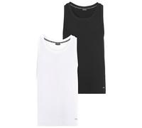 Muscleshirt BRUNO BANANI, Herren, Gr. 4XL, schwarz-weiß (schwarz weiß), Rippware, Obermaterial: 100% Baumwolle, unifarben, Basic, regular fit, Rundhals, Shirts, in Rippenqualität (67563243-4XL) schwar