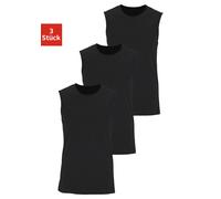 Muscleshirt H.I.S "Unterziehshirt, Unterhemd für Herren", Herren, Gr. 6/L, schwarz, Single Jersey, Obermaterial: 100% Baumwolle, unifarben, Basic, figurbetont normal, Rundhals, Shirts, unifarben, Rund