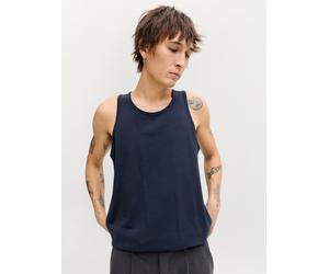 Muscleshirt JACK & JONES "JJEORGANIC BASIC TANKTOP NOOS", Herren, Gr. S, navy blazer, Jersey, Obermaterial: 100% Baumwolle, unifarben, normal, Rundhals, Shirts, Baumwolle, Rundhalsausschnitt (88784229