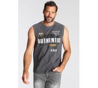 Muscleshirt MAN'S WORLD, Damen, Gr. XXL (60/62), grau, Single Jersey, Obermaterial: 100% Baumwolle, bedruckt, normal, Rundhals, Shirts, ohne Ärmel, bedruckt, Rundhalsausschnitt, aus Baumwolle (4173242