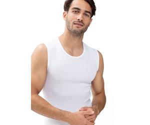 Muscleshirt MEY "Casual Cotton (K)", Herren, Gr. 4XL, weiß, Feinripp, Obermaterial: 100% Baumwolle, körpernah hüftbedeckend, Rundhals, Shirts, Elastische Hals und Armabschlüsse (11888648-4XL) weiß