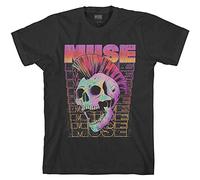 Muse Concepts T-Shirt Mowhawk Skull – Schwarz – Größe S