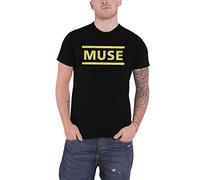 Muse T-Shirt, Dunkelblau, mit Logo, offiziell, Herren, Schwarz, Schwarz, M