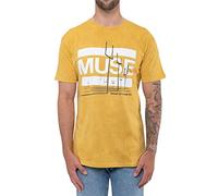 MUSE T Shirt Origin of Symmetry Nue offiziell Herren Orange Gelb Mineral Wash L